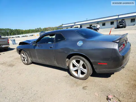 2C3CDZBT1JH209357 — 2018 Dodge Challenger, zdjęcie 2 z Copart, Przód