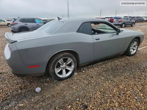 2C3CDZAG8JH183795 — 2018 Dodge Challenger, ფოტო 3, Copart, Повреждение корпуса