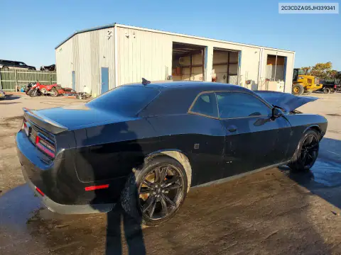 2C3CDZAG5JH339341 — 2018 Dodge Challenger, photo 3 from Copart, Front end