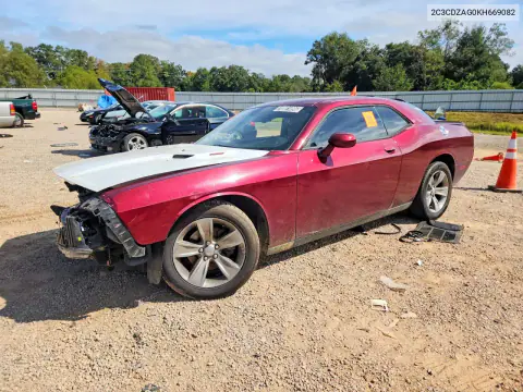2C3CDZAG0KH669082 — 2019 Dodge Challenger, Передняя часть, фото до ремонта