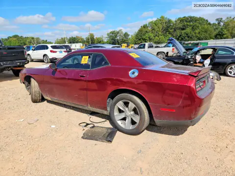 2019 Dodge Challenger Sxt VIN 2C3CDZAG0KH669082 фото 2