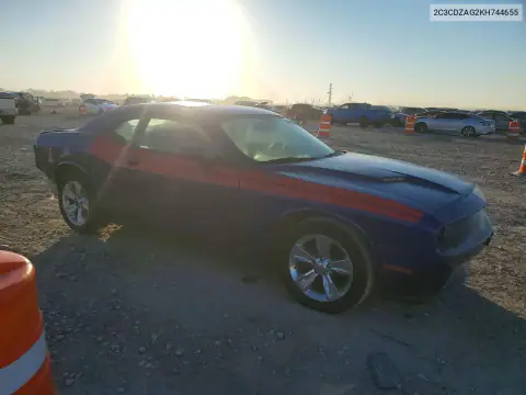 2C3CDZAG2KH744655 — 2019 Dodge Challenger, фото 4 з Copart, Задня частина