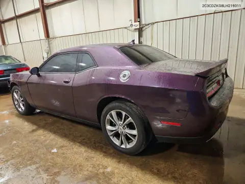 2C3CDZKG8LH219311 — 2020 Dodge Challenger, фото 2 с аукциона Copart 20.10.2026, Передняя часть