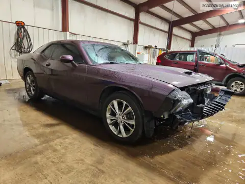 2C3CDZKG8LH219311 — 2020 Dodge Challenger, фото 4 с аукциона Copart 20.10.2026, Передняя часть