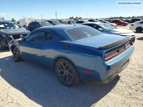 2C3CDZAG2LH196903 — 2020 Dodge Challenger, photo 2 from Copart, Side