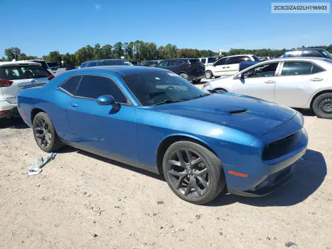 2C3CDZAG2LH196903 — 2020 Dodge Challenger, photo 4 from Copart, Side