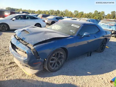2C3CDZJG3LH134765 — 2020 Dodge Challenger, Передня частина, фото до ремонту