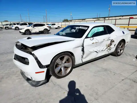 2C3CDZJG2NH249716 — 2022 Dodge Challenger, Бокова частина, фото до ремонту
