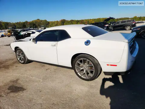 2C3CDZJG7NH171367 — 2022 Dodge Challenger, foto 2 de Copart, Parte delantera