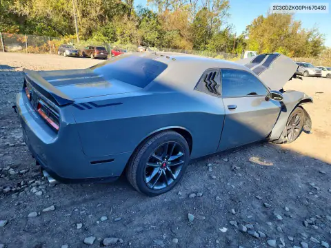 2C3CDZKG0PH670450 — 2023 Dodge Challenger, фото 3 з Copart, Передня частина