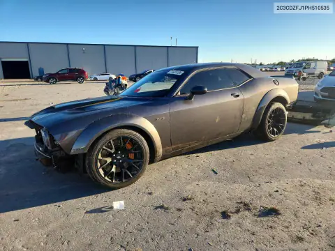 2C3CDZFJ1PH510535 — 2023 Dodge Challenger, Передня частина, фото до ремонту
