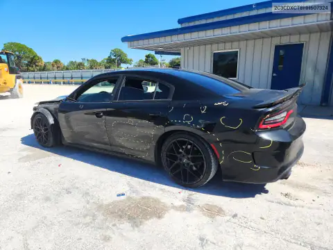 2C3CDXCT8HH607324 — 2017 Dodge Charger, foto 2 de Copart, Parte delantera