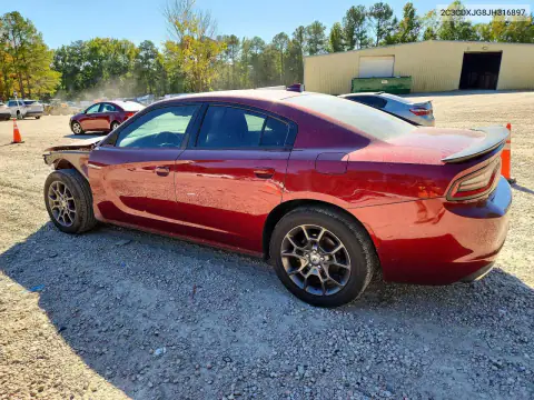 2C3CDXJG8JH316897 — 2018 Dodge Charger, фото 2 с аукциона Copart, ПЕРЕДНЯЯ ЧАСТЬ