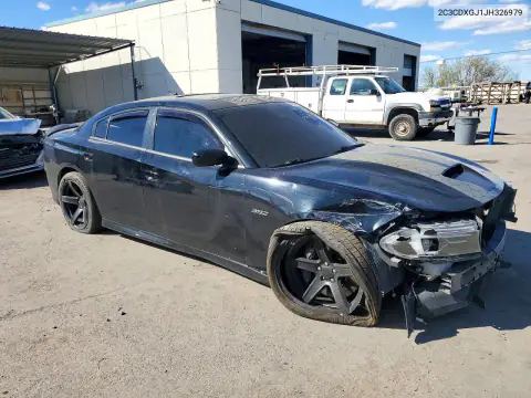 2C3CDXGJ1JH326979 — 2018 Dodge Charger, фото 4 с аукциона Copart, ПЕРЕДНЯЯ ЧАСТЬ