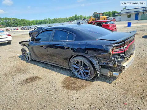 2C3CDXGJ3KH617193 — 2019 Dodge Charger, ფოტო 2, Copart, დაზიანება ყველა მხრიდან