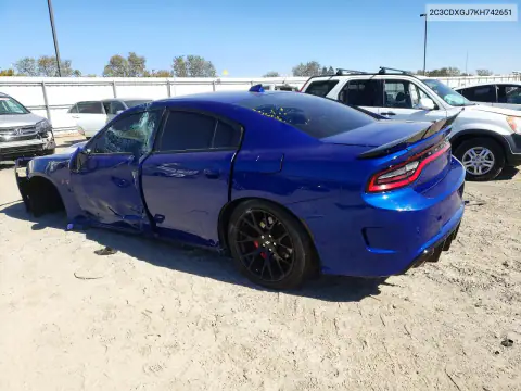 2C3CDXGJ7KH742651 — 2019 Dodge Charger, фото 2 с аукциона Copart, БОКОВАЯ ЧАСТЬ