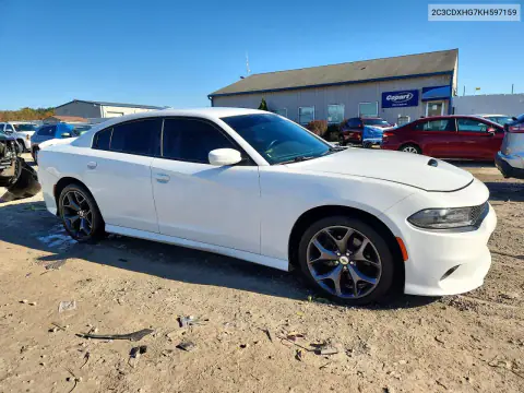 2C3CDXHG7KH597159 — 2019 Dodge Charger, ფოტო 4, Copart, გვერდითი ნაწილი