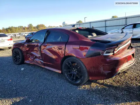 2C3CDXGJ2KH573008 — 2019 Dodge Charger, photo 2 from Copart, Side