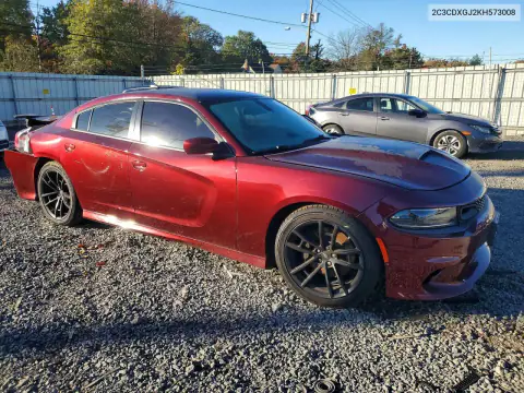 2C3CDXGJ2KH573008 — 2019 Dodge Charger, photo 4 from Copart, Side