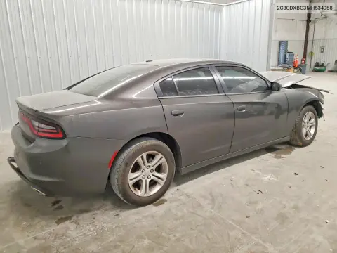 2021 Dodge Charger Sxt VIN 2C3CDXBG3MH534958 фото 3