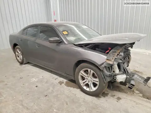 2021 Dodge Charger Sxt VIN 2C3CDXBG3MH534958 фото 4