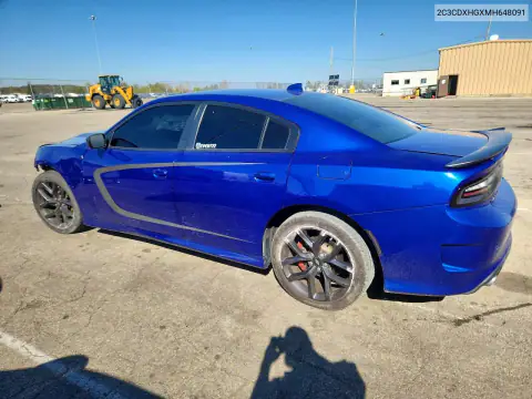 2C3CDXHGXMH648091 — 2021 Dodge Charger, фото 2 с аукциона Copart, ПЕРЕДНЯЯ ЧАСТЬ