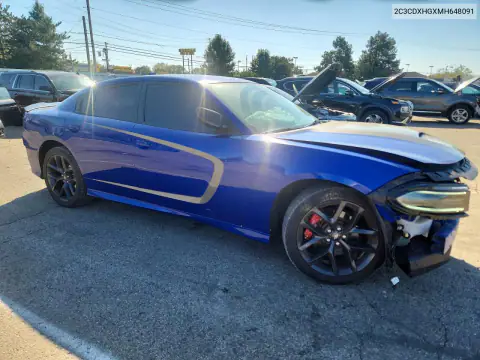 2C3CDXHGXMH648091 — 2021 Dodge Charger, фото 4 с аукциона Copart, ПЕРЕДНЯЯ ЧАСТЬ