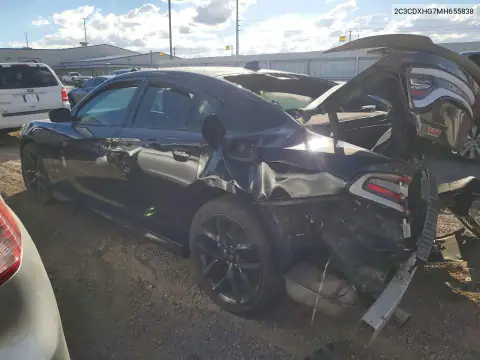 2C3CDXHG7MH655838 — 2021 Dodge Charger, photo 2 from Copart, Front end