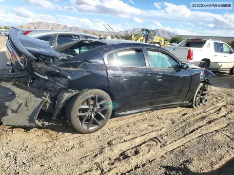 2C3CDXHG7MH655838 — 2021 Dodge Charger, photo 3 from Copart, Front end