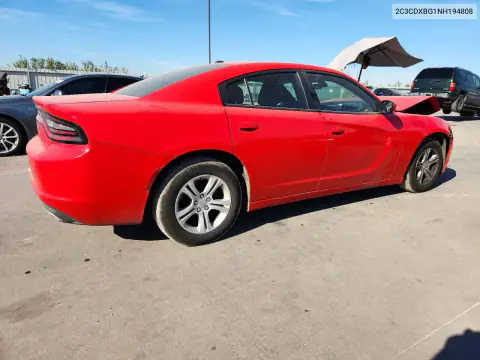 2C3CDXBG1NH194808 — 2022 Dodge Charger, foto 3 de Copart, Parte delantera