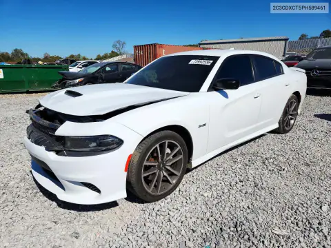 2C3CDXCT5PH589461 — 2023 Dodge Charger, Передня частина, фото до ремонту