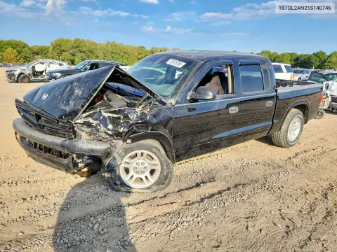1B7GL2AN21S140746 — 2001 Dodge Dakota, Front end, before-repair photos
