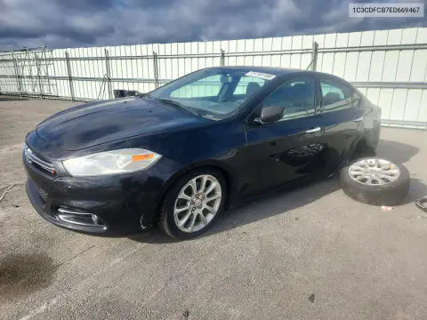 1C3CDFCB7ED669467 — 2014 Dodge DART, Боковая часть, фото до ремонта