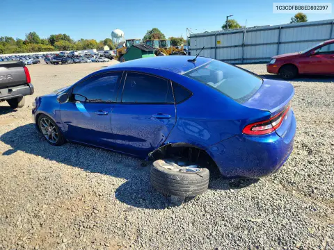 2014 Dodge Dart Sxt VIN 1C3CDFBB8ED802397 фото 2