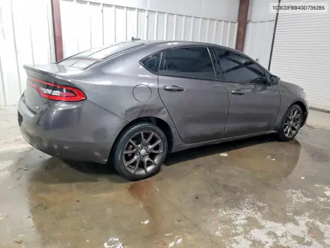 1C3CDFBB4GD736286 — 2016 Dodge DART, фото 3 с аукциона Copart 15.10.2026, Передняя часть