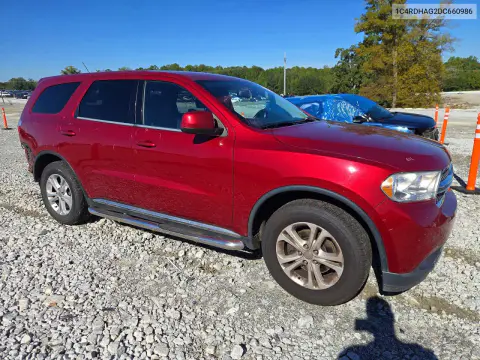 2013 Dodge Durango Sxt VIN 1C4RDHAG2DC660986 фото 4