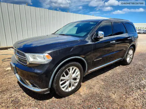 1C4SDHET0EC267000 — 2014 Dodge Durango, Мелкие вмятины და царапины (Minor Dent/Scratches), ფოტოები შეკეთებამდე