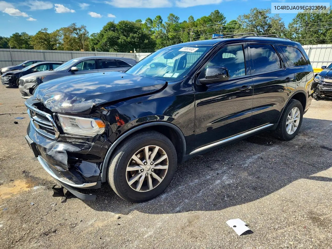 2014 Dodge Durango Sxt VIN 1C4RDJAG9EC323059 фото 1