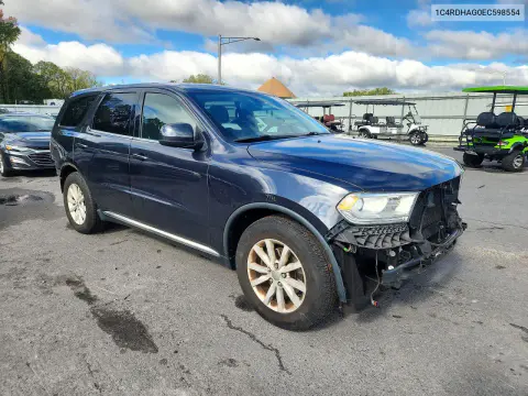 2014 Dodge Durango Sxt VIN 1C4RDHAG0EC598554 фото 4