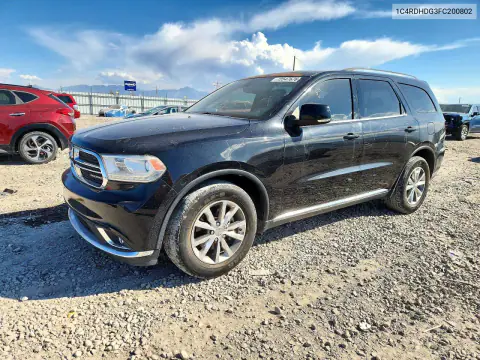1C4RDHDG3FC200802 — 2015 Dodge Durango, Боковая часть, фото до ремонта