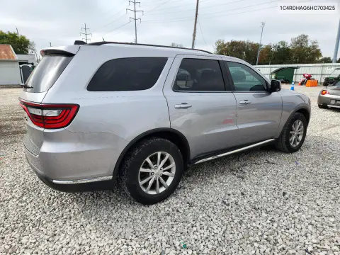 2017 Dodge Durango Sxt VIN 1C4RDHAG6HC703425 фото 3