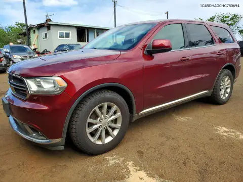 1C4RDHAG5JC323725 — 2017 Dodge Durango, Front end, before-repair photos