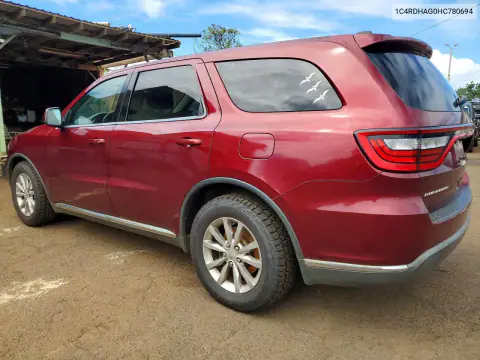 1C4RDHAG5JC323725 — 2017 Dodge Durango, photo 2 from Copart, Front end