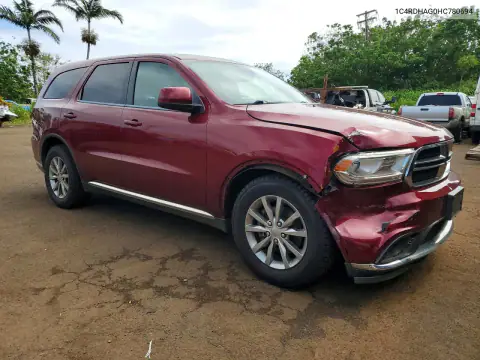 1C4RDHAG5JC323725 — 2017 Dodge Durango, photo 4 from Copart, Front end