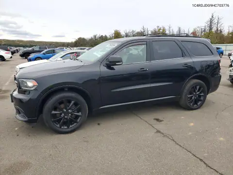 1C4RDJDG9HC703776 — 2017 Dodge Durango, ПЕРЕДНЯЯ ЧАСТЬ, фото до ремонта