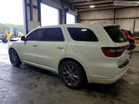 1C4RDHDG5HC736671 — 2017 Dodge Durango, photo 2 from Copart, Front end