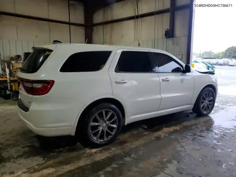 1C4RDHDG5HC736671 — 2017 Dodge Durango, photo 3 from Copart, Front end