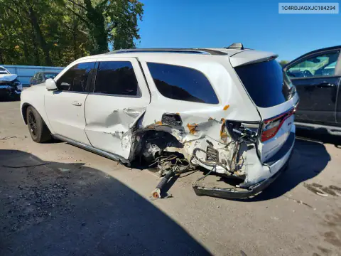 1C4RDJAGXJC184294 — 2018 Dodge Durango, фото 2 с аукциона Copart, ЗАДНЯЯ ЧАСТЬ