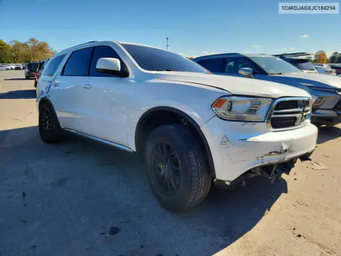 1C4RDJAGXJC184294 — 2018 Dodge Durango, фото 4 с аукциона Copart, ЗАДНЯЯ ЧАСТЬ