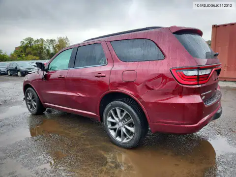 1C4RDJDG6JC112312 — 2018 Dodge Durango, ფოტო 2, Copart, წინა ნაწილი